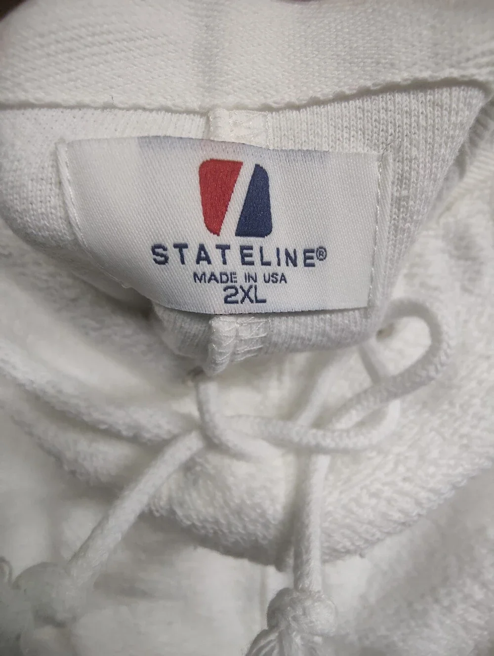 Stateline White French Terry Pants Men's 2XL Heavyweight Longer Length